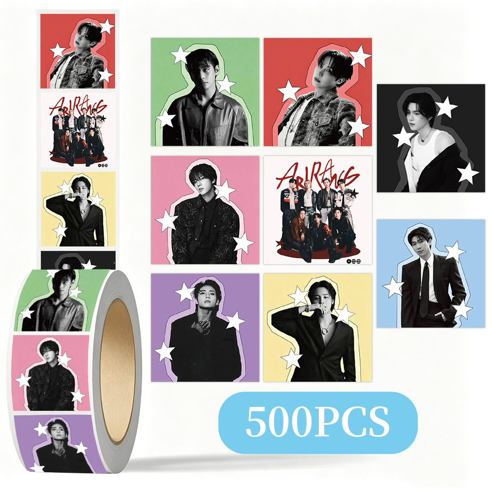 Laptop Accessories Diy - K-pop BTS Star Decorative Sticker Roll
