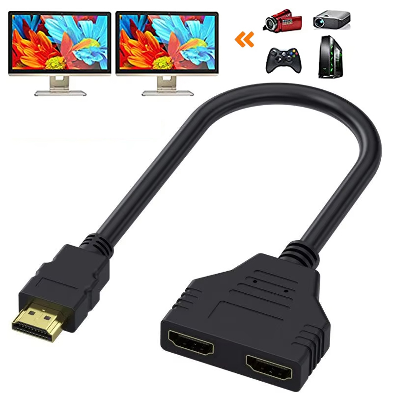 Xbox Laptop Accessories - HDMI-compatible Splitter Adapter Cable 1 Male