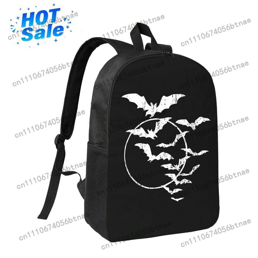 Laptop Bag Waterproof - Halloween Swarm Of Bats Full Moon