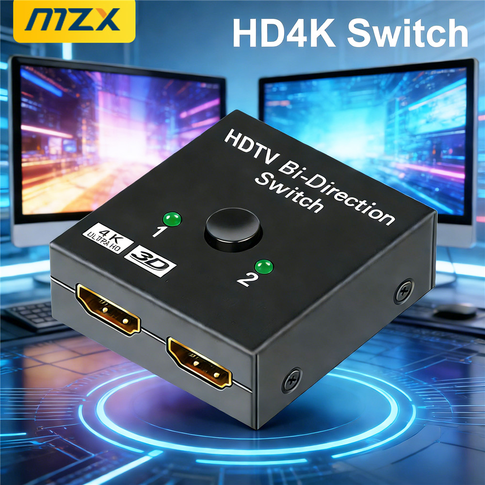 Xbox Laptop Accessories - MZX 2-In-1-Out 4K HDMI-Compatible Switch KVM