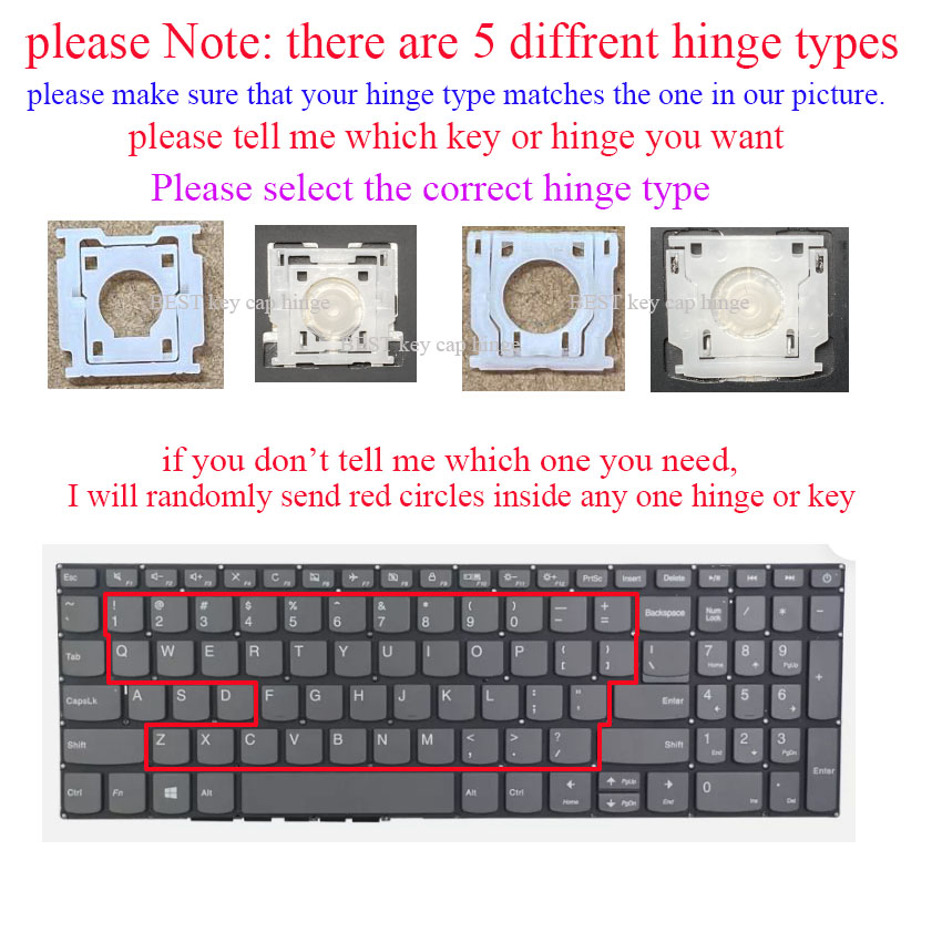 Key cap hinges Clip For Lenovo - đánh giá và giá Laptop Accessories Hp