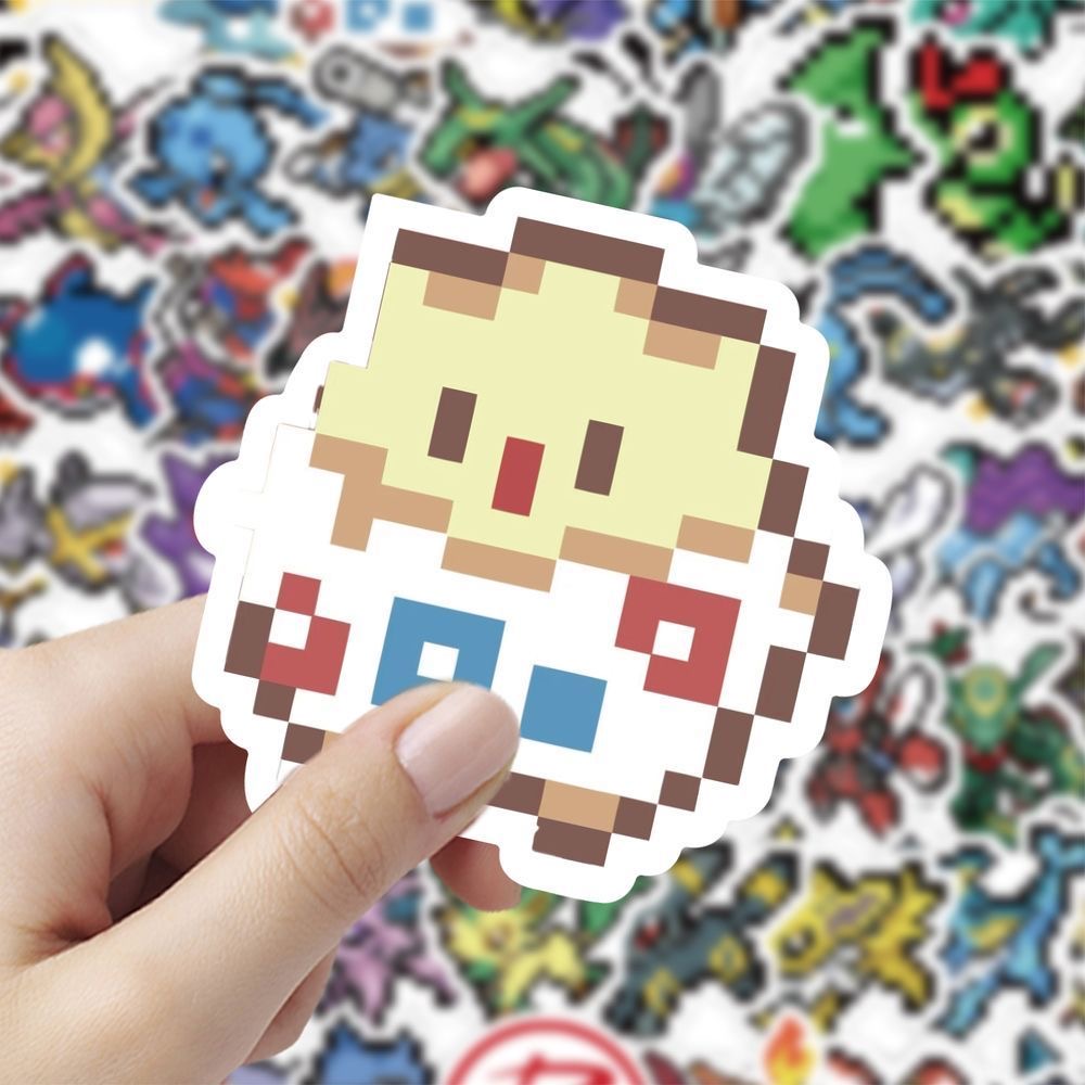 60Pcs Pixel Pokémon Stickers C - đánh giá và giá Laptop Accessories Diy