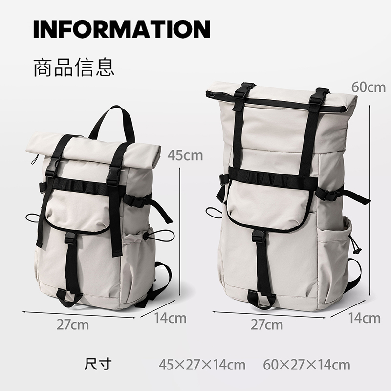 New Men's Roll Mouth Expandabl - đánh giá và giá Laptop Bag Waterproof