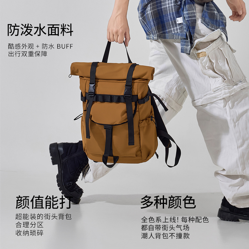 New Men's Roll Mouth Expandabl - đánh giá và giá Laptop Bag Waterproof