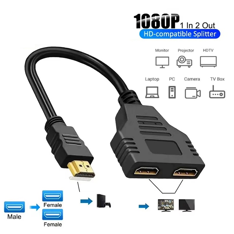 1080P 1 In 2 Out HDMI-compatib - đánh giá và giá Xbox Laptop Accessories