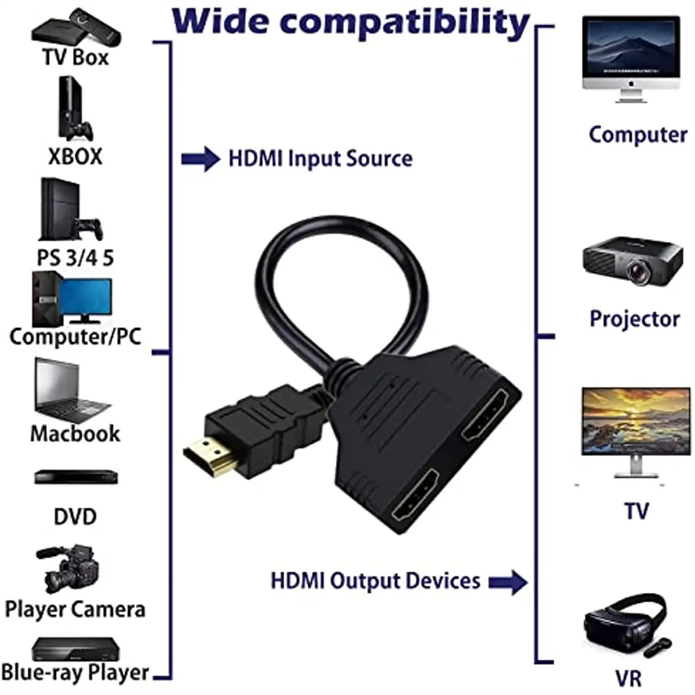 1080P 1 In 2 Out HDMI-compatib - đánh giá và giá Xbox Laptop Accessories