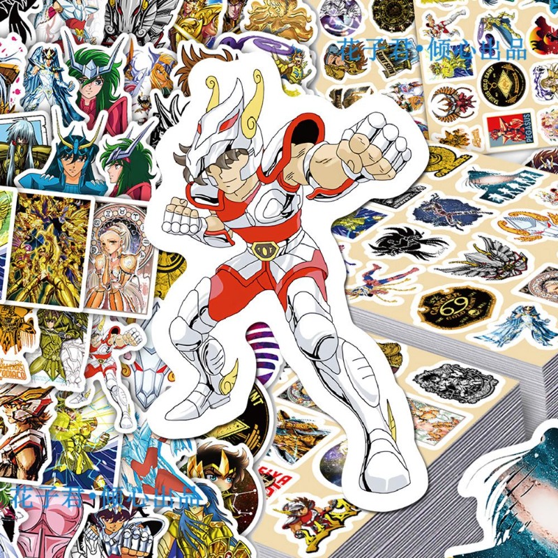 101Pcs Saint Seiya Anime Stick - đánh giá và giá Laptop Accessories Diy