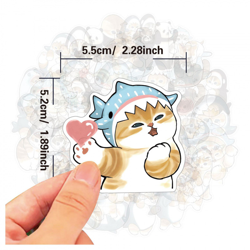 Mofusand Cute Stickers for  Fu - đánh giá và giá Laptop Bag Waterproof