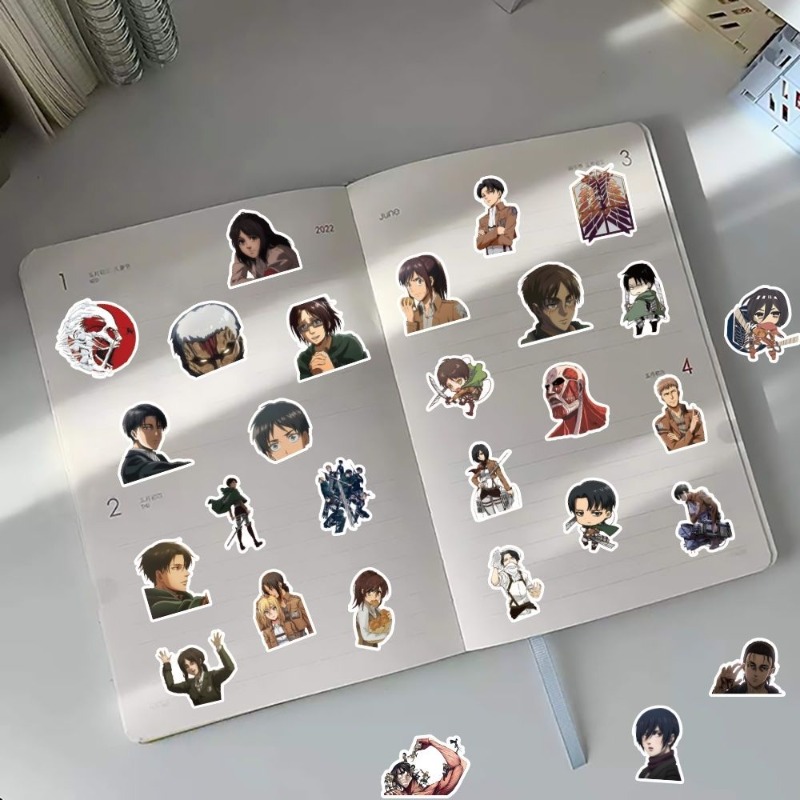 60Pcs Attack on Titan Anime St - đánh giá và giá Laptop Bag Waterproof