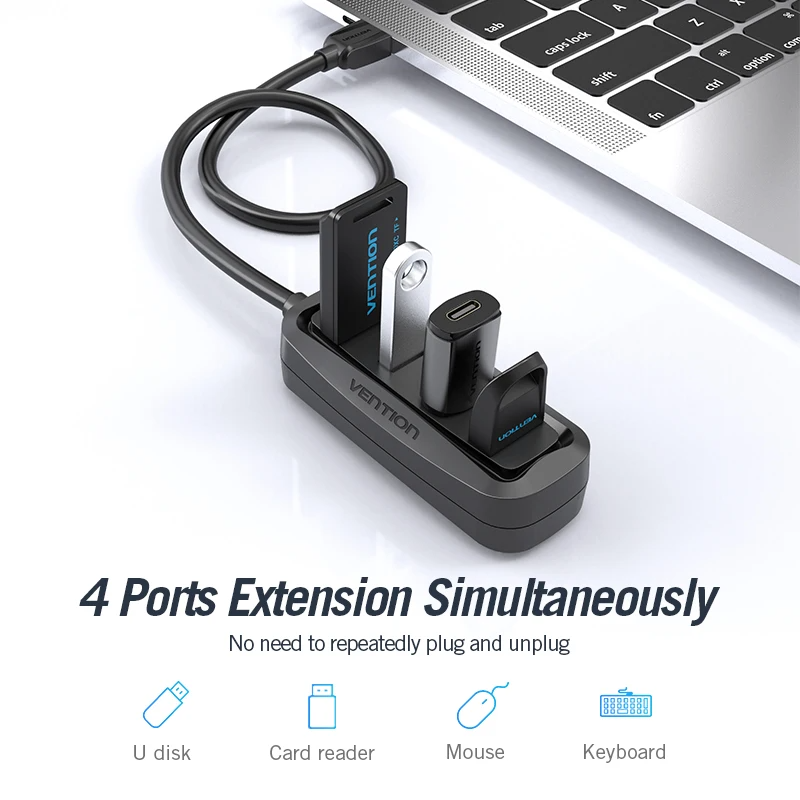 Vention USB 2.0 HUB 4 Port wit - đánh giá và giá Xiaomi Laptop Accessories