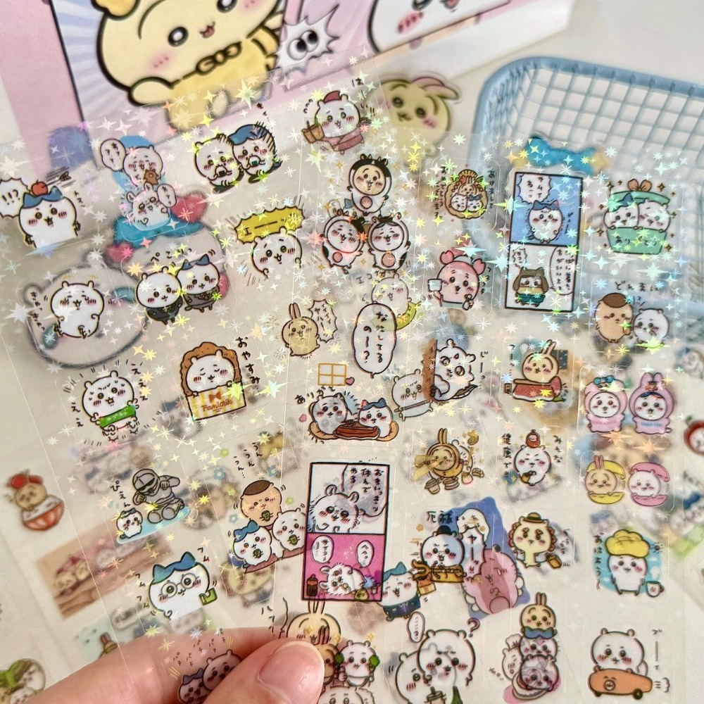 30Pcs Chiikawa Laser Stickers  - đánh giá và giá Laptop Accessories Diy